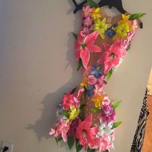 Blossom flower mesh dress